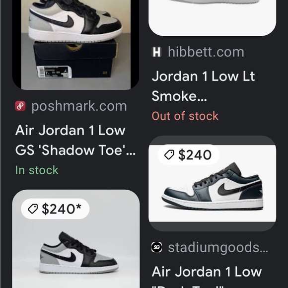 Nike Air Jordan 1 Low (GS), Light Smoke Grey (2021) - Picture 2 of 7